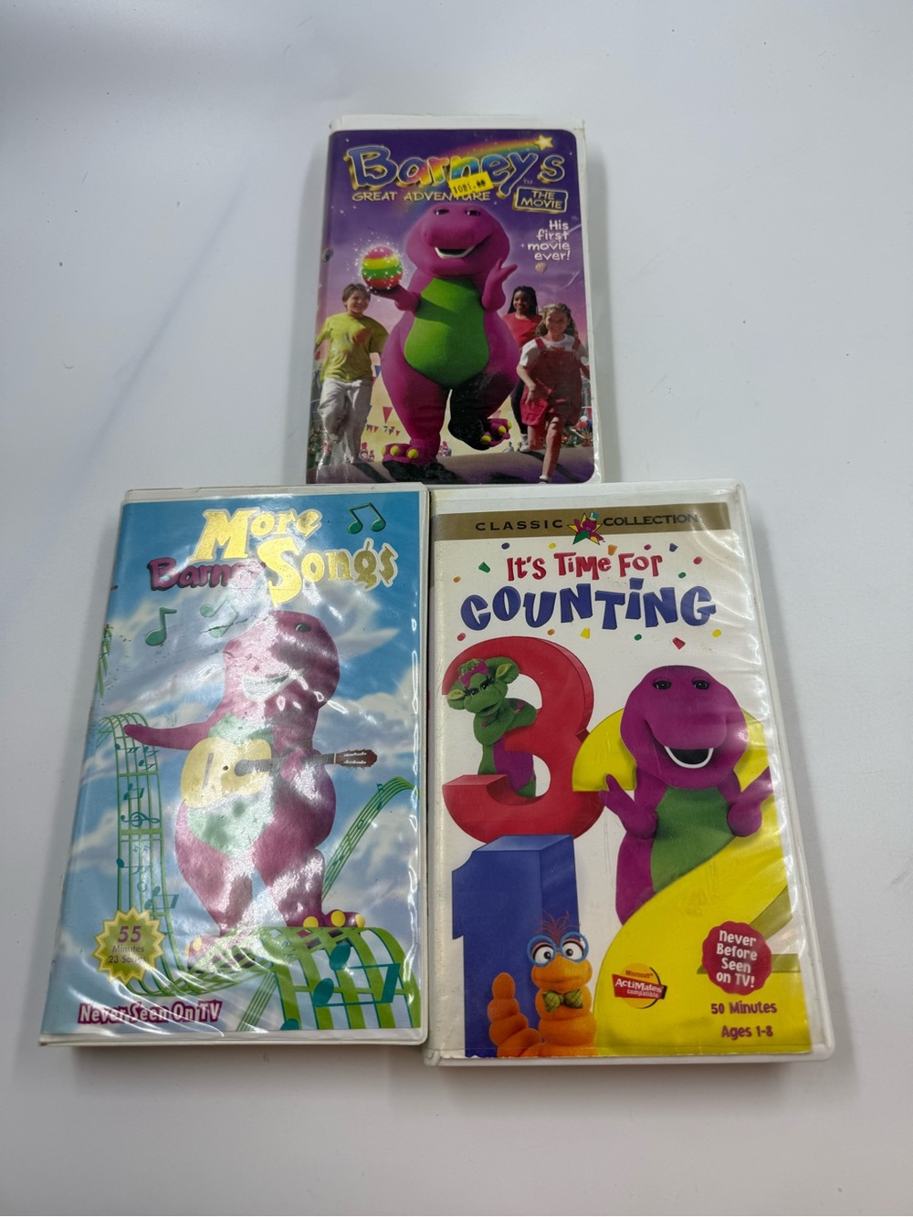 Barney vhs x 3